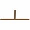 Ekena Millwork Portland Timber Gable Bracket, Western Red Cedar, 108"W x 49"H x 1 1/2"D x 5 1/2"F, 11/12 Pitch GBW108X49X0206POR00SWR - alternate 3